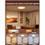 Govee Plafonnier LED RGBIC, Plafonnier Intelligent 30cm, 2400LM 2200-6500K Lampe de Plafond avec 16 Millions de Couleurs DIY, Lu