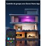 Govee Plafonnier LED RGBIC, Plafonnier Intelligent 30cm, 2400LM 2200-6500K Lampe de Plafond avec 16 Millions de Couleurs DIY, Lu