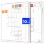 SCRIBBLEDO Lot de 10 feuilles réutilisables de pratique longue division 27