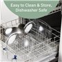 Useful Co. Saladier glacé 4,5 l Grand bol de service réfrigéré avec couvercle pour fêtes