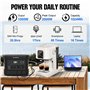 ECO-WORTHY Generateur Electrique Portable 1000 Power Station avec panneau solaire 240W (2pcs 120W) kit panneau solaire pour camp
