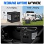 ECO-WORTHY Generateur Electrique Portable 1000 Power Station avec panneau solaire 240W (2pcs 120W) kit panneau solaire pour camp