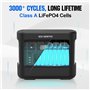 ECO-WORTHY Generateur Electrique Portable 1000 Power Station avec panneau solaire 240W (2pcs 120W) kit panneau solaire pour camp