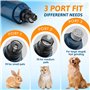GlasFlength Coupe Griffes Chien et Lime Ongle Chien, 5 Vitesses Lime a Ongle Electrique pour Chien avec 2 Lumières LED Professio