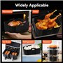 GlasFlength Moule Silicone Air Fryer pour Ninja Double Stack XL SL400EU, 2 Paquet Accessoires Air Fryer Réutilisable sans BPA Ai
