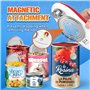 GlasFlength Ouvre-Boîte Électrique, Ouvre Boite de Conserve Portable Bord Lisse Ouvre Bouteille Electrique pour La Cuisine, Les 