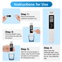 NEUTYPECHIC Testeur de Qualité de L'eau TDS 3 en 1, TDS EC Mètre Température LCD Numérique, Testeur Eau Potable Haute Précision 
