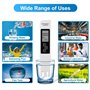 NEUTYPECHIC Testeur de Qualité de L'eau TDS 3 en 1, TDS EC Mètre Température LCD Numérique, Testeur Eau Potable Haute Précision 