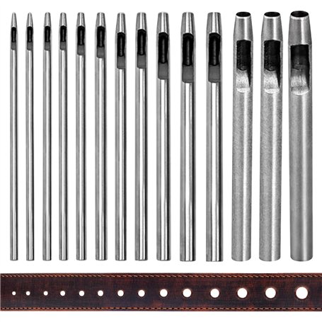 Nizirioo 15 Pièces Poinçon Creux En Cuir
