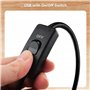 Cable Matters Rallonge USB avec Interrupteur d'alimentation USB en Noir USB Câble avec Interrupteur on/Off- 0,9 mètres