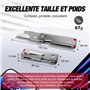 Cutter Pliable Léger avec Manche en Aluminium et 10 Lames de Rechange
