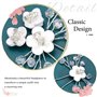 Edary mariée mariage épingles à cheveux fleur fleur pinces à cheveux perle mariée casque accessoires de cheveux pour femmes et f