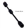 MEIZHEN Lot de 3 câbles de rechange USB pour manette de jeu Xbox 360 PC filaire Rock Band et Guitar Hero - Noir