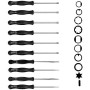 Jeu de 10 tournevis carburateur + sac EVA + brosse de nettoyage, jeu d'outils pour le réglage du carburateur Outil tournevis pou