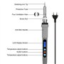 IMAGE Fer à Souder Électronique de Rapide Chauffage de 60W 220V Soudure Electrique d’Affichage LCD de Température Réglable avec 