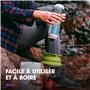 Bouteille d'eau filtrante HydraPak Breakaway+ (30oz) - Bouteille d'eau à pression pour la randonnée et le vélo, convient aux sac