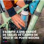 Bouteille d'eau filtrante HydraPak Breakaway+ (30oz) - Bouteille d'eau à pression pour la randonnée et le vélo, convient aux sac