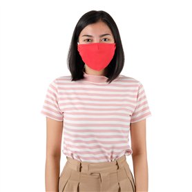 Lofbaz Tissu De Coton De Masque Facial En Tissu Avec Poche De Filtre Lavable Réutilisable (Rouge Vif - Paquet de 3