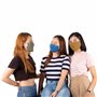 Lofbaz Tissu De Coton De Masque Facial En Tissu Avec Poche De Filtre Lavable Réutilisable (Rouge Vif - Paquet de 3, Adulte L)