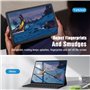 TiMOVO 1 Pcs Protection d'Écran d'Intimité pour Galaxy Tab A9+ 11 2023, Verre Trempé Anti-espion, Dureté 9H, Sans Bulles d'Air