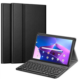 FINTIE Clavier pour Lenovo Tab M10 (3rd Gen) 10.1 Pouces 2022 (TB328) - [AZERTY Français] Housse Fine Multiposition