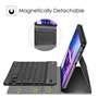 FINTIE Clavier pour Lenovo Tab M10 (3rd Gen) 10.1 Pouces 2022 (TB328) - [AZERTY Français] Housse Fine Multiposition, Bluetooth s