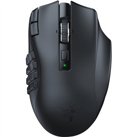 Razer Naga V2 HyperSpeed Souris de Jeu sans Fil MMO : 19 Boutons programmables – Technologie HyperScroll – Capteur Optique Focus