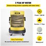 VEVOR Aspirateur Eau et Poussières 4-en-1 Aspirateur Multifonction en PP 20 L 1200 W 2 CV Filtre HEPA Éponge 17 kPa avec Télécom