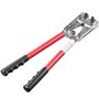 VEVOR Pince à Sertir 6/10/16/25/35/50 mm² Outil de Sertissage Cosses de Câbles Batterie Aluminium Cuivre AWG10-1/0 avec Coupe-câ