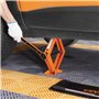 VEVOR Cric Losange 2,5 T de Voiture Plage de Levage 95-435 mm Ciseaux Professionnel en Acier Résistant avec Clé Démonte-Pneu et 