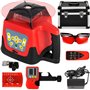 VEVOR Niveau Laser Autonivelant Balayage Rotative 360° Laser Ligne Verticale Horizontale Rouge Travail 500 m pour Construction d