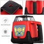 VEVOR Niveau Laser Autonivelant Balayage Rotative 360° Laser Ligne Verticale Horizontale Rouge Travail 500 m pour Construction d