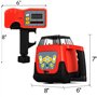VEVOR Niveau Laser Autonivelant Balayage Rotative 360° Laser Ligne Verticale Horizontale Rouge Travail 500 m pour Construction d