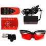 VEVOR Niveau Laser Autonivelant Balayage Rotative 360° Laser Ligne Verticale Horizontale Rouge Travail 500 m pour Construction d