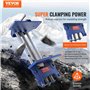 VEVOR Étau à Bois Ouverture de Mâchoire 335 mm Étau d'Établi pour Travail du Bois en Fonte Robuste 600x270x195 mm avec Levier de