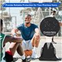 MoKo Sac à Dos de Basket-Ball à Cordon de Serrage, Sac de Sport de Gymnastique, Sac à Dos de Football avec Deux Porte-Bouteilles