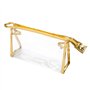 Qkurt Lot de 5 Trousses de Maquillage Transparentes et étanches avec Fermeture éclair - en PVC - pour Les Vacances, Les Voyages,