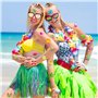 Konsait 96 Pcs Piscine de plage d'été Hawaiian Luau Faux Tatouages Temporaires Tattoos Tatouages Éphémères Autocollants pour enf