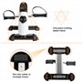 Uten Mini Vélo D'appartement Résistance Réglable Pédale pour Les Bras et Les Jambes avec Ecran LCD Blanc