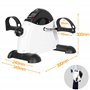 Uten Mini Vélo D'appartement Résistance Réglable Pédale pour Les Bras et Les Jambes avec Ecran LCD Blanc
