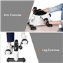 Uten Mini Vélo D'appartement Résistance Réglable Pédale pour Les Bras et Les Jambes avec Ecran LCD Blanc