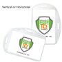 9 cm – Porte-badge en vinyle fle