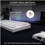 CHERRY XTRFY Clavier mécanique de jeu K4V2 TKL, clavier filaire sans numéro, éclairage RVB MX2A interrupteurs rouges (blanc)