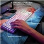 CHERRY XTRFY Clavier mécanique de jeu K4V2 TKL, clavier filaire sans numéro, éclairage RVB MX2A interrupteurs rouges (blanc)