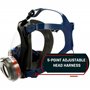 PT-101 Respirateur intégral à vapeur organique et particules – Double filtration au charbon actif – Protection complète des yeux