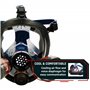 PT-101 Respirateur intégral à vapeur organique et particules – Double filtration au charbon actif – Protection complète des yeux