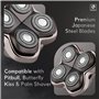 Skull Shaver Forte PRO 4 Tête de Remplacement - Lames de Rasoir électrique pour Homme