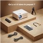 Videoprojecteur Bluetooth, 12000 Lumens Projecteur 1080P, iZEEKER Rétroprojecteur Portable Home Cinéma pour iOS Android PC PS5 H