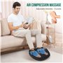 Snailax masseur de pieds électrique avec chaleur, masseur de pieds shiatsu avec pétrissage rouleaux de compression, massage des 