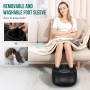 Snailax masseur de pieds électrique avec chaleur, masseur de pieds shiatsu avec pétrissage rouleaux de compression, massage des 
